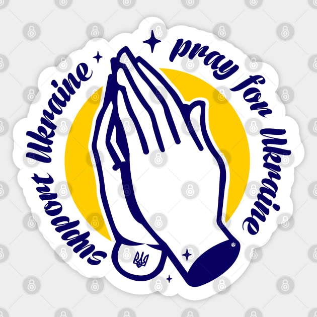 Support Ukraine, Pray for Ukraine Sticker by Yurko_shop